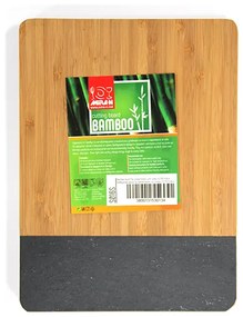 Бамбукова дъска за презентация със слюда правоъгълна 21,5x16xh1,9см (S016S)
