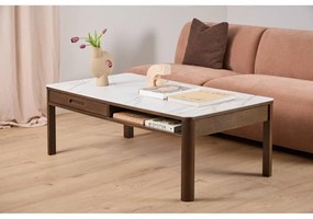 Масичка за кафе с керамичен плот в бежов и тъмнокафяв цвят 70x130 cm Southampton – Actona