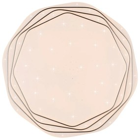 Бяло LED осветително тяло за таван ø 38 cm Dizzy – Trio