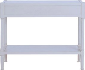 Бяла конзолна маса от масивен бор 35x91 cm Heritage – Premier Housewares