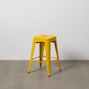 Жълти метални бар столове в комплект 2 бр. (височина на седалката 61 cm) – Ixia