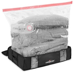 Черна кутия за съхранение под леглото XXL Black Edition 3D, 145 л - Compactor