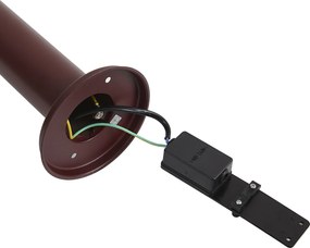 Модерна външна лампа тъмночервена 80 см IP44 - Gleam