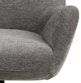 Антрацитно сив комплект от ухо и табуретка за крака Talgarth - Actona