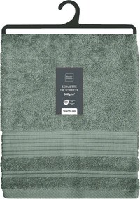 Светлозелена памучна кърпа от тери 50x90 cm Tendresse – douceur d'intérieur