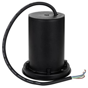 Комплект от 6 модерни външни наземни прожектори черни 35 мм регулируеми IP65 - Delux