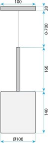 Плафон APP1702-1CP GREY B