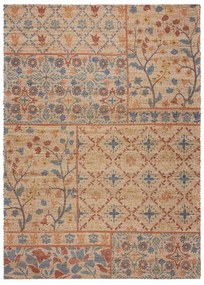 Ръчно изработен килим със смес от юта в естествен цвят 160x230 cm Taylor Patchwork – Flair Rugs