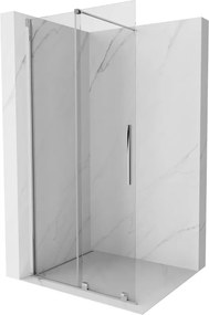 Mexen Velar плъзгаща се душ-преграда Walk-in 120 x 200 см, прозрачна 8 мм, хром