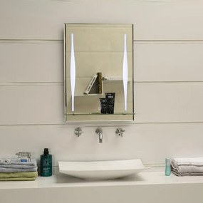 LED огледало за баня с нагревател, 50x70см, Inter Ceramic, ICP 1595