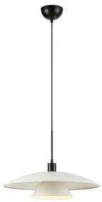 Черно-бяла висяща лампа с метален абажур ø 50 cm Millinge - Markslöjd