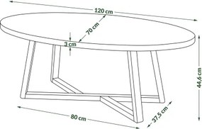 ОАЗИС Естествен дъб - ДЪРВЕНА ХОЛНА МАСА МОДЕРНА ОВАЛНА