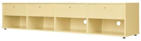 Светложълта маса за телевизор 214x45 cm Mistral – Hammel Furniture