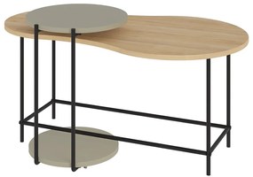 Масички за кафе в комплект от 2 бр. с дъбов плот 65x103 cm Rosie – Marckeric