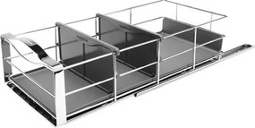 Плъзгащ се органайзер за шкаф Simplehuman KT1118, До 9 кг, 22.8x50.8x15.2 см, Инокс