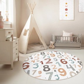 Детско килимче за игра подходящо за пране ø150 cm Happy Numbers – Mila Home