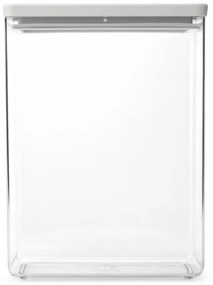 Кутия за съхранение Brabantia Tasty+ Stackable 1008878, 5.4 л, Силиконово уплътнение, Без BPA, Светлосив