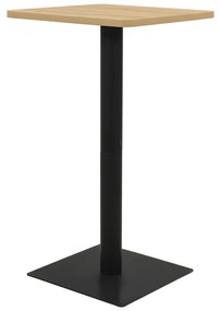 321926 vidaXL Бистро маса, дъбов цвят, 60x60x107 см