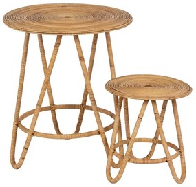 Ратанова кръгла странична масичка ø 60 cm – Ixia