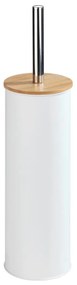 WENKO 24393100 - Четка за WC TORTONA 9,5x38,5 cm бяла/кафява