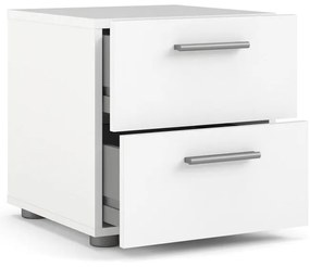 Бяло нощно шкафче Pepe - Tvilum