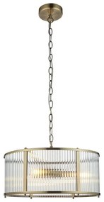 Endon 106282 - Полилей на верига RIDGETON 3xE14/6W/230V месинг