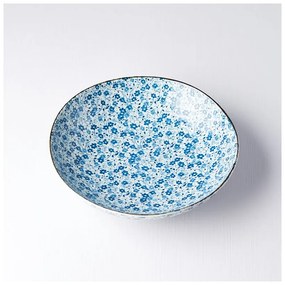 Синя и бяла керамична дълбока чиния Daisy, ø 21 cm Blue Daisy - MIJ