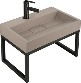 Мивка от конгломерат Rea GOYA TAUPE 50CM + стелаж