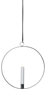 Светлинна декорация в сребристо Flamme Ring – Star Trading