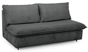 Тъмносив разтегателен диван от рипсено кадифе 184 cm Isadora – Bobochic Paris