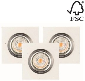 Spot-Осветление 2515337 - К-кт 3x LED Лампа за окачен таван VITAR 1xGU10/5W/230V бетон