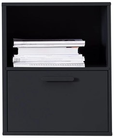 Черно стенно нощно шкафче от Hammel Keep - Hammel Furniture