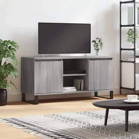 827026 vidaXL ТВ шкаф, сив сонома, 104x35x50 см, инженерно дърво