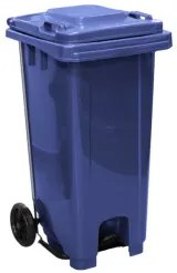 Horecano - Кош за смет с педал 120л син CLEANING-(HC-4342)