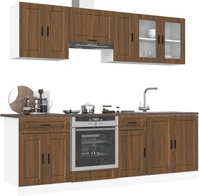 3314848 vidaXL Комплект кухненски шкафове от 8 части Kalmar, инженерно дърво