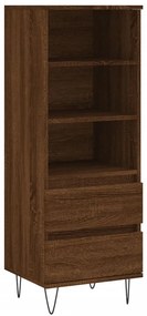 831515 vidaXL Висок шкаф, Кафяв дъб, 40x36x110 см, инженерно дърво