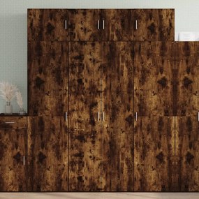 Sonata H Висок шкаф, опушен дъб, 80x42,5x185 см, инженерно дърво