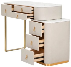 Конзолна маса в бежово-златисто 40x120 cm Beauty – Mauro Ferretti