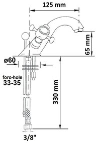 Стояща батерия за мивка в лъскаво-сребрист цвят Antea – Sapho