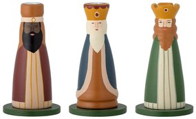 Дървени свещници в комплект от 3 бр. с коледни мотиви Betiel – Bloomingville