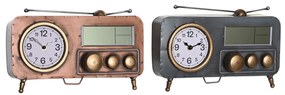 Lauakell DKD Home Decor 33 x 11,5 x 26 cm Сив Мед Желязо Vintage (2 броя)