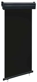 48412 vidaXL Вертикална тента за балкон, 105x250 см, черна