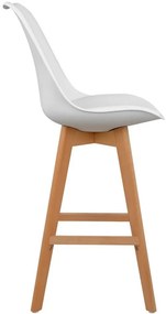 Бар стол Fiona-Бял (4) парчета