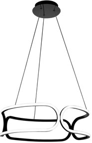 Кристален полилей LED APP790-CP TRIO BLACK