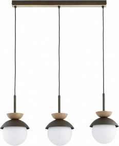 Полилей REMKE на кабел 3xE14/10W/230V, кафяв