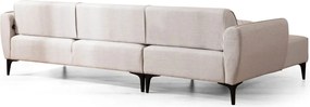 Бял ъглов диван , ляв ъгъл Belissimo – Balcab Home