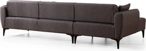 Тъмно сив ъглов диван , ляв ъгъл Belissimo – Balcab Home