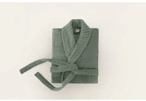 Зелен памучен халат за баня размер S/M - Foutastic