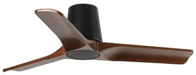 FARO 33837 - Таванен вентилатор HEYWOOD TUB бор/черен пр. 90 см + DO