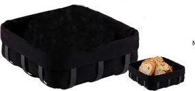 Панер за хляб OLIVER BROWN OB-1225-A, 21х21х8.5 см, Метал, Текстил, Хром/черен